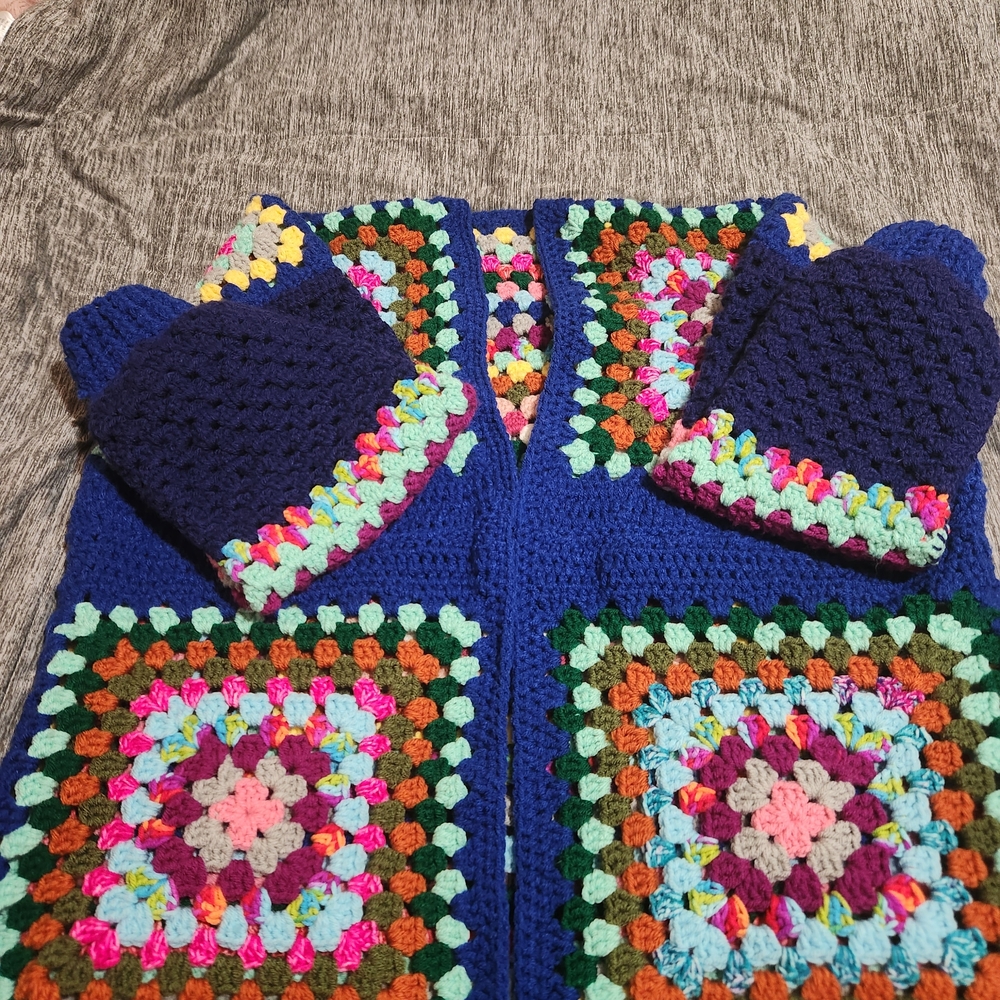Vibrant Multicolor Crochet Women's Jacket - Picture 5 of 5